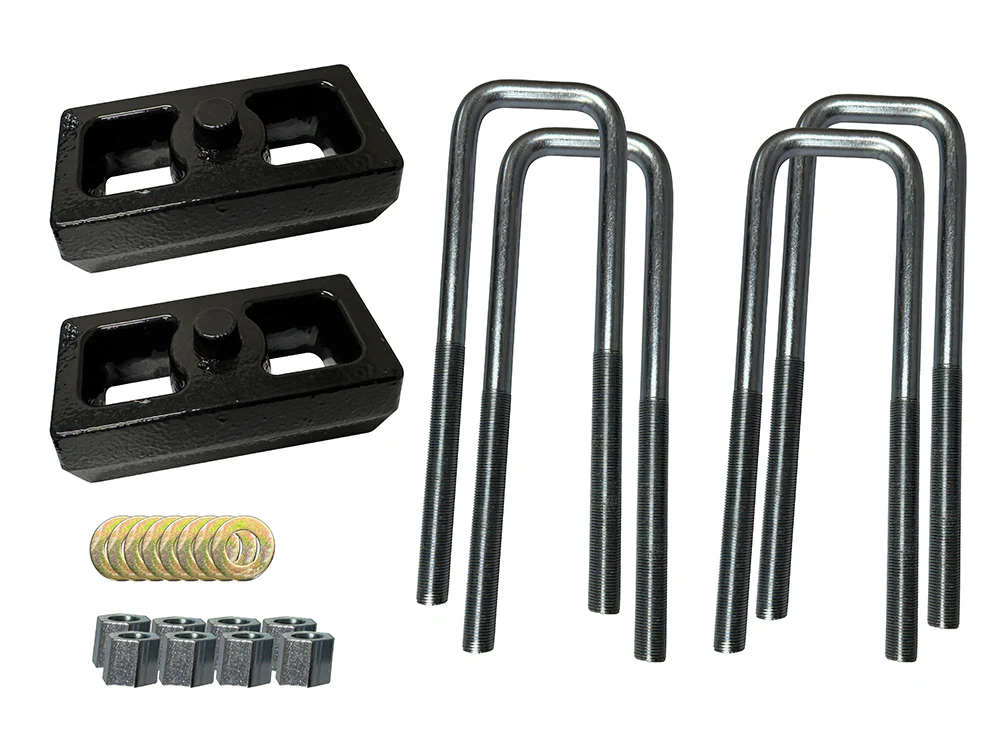 Silverado & Sierra 1.5" Rear Block & U-Bolts (1999-2006) 2WD