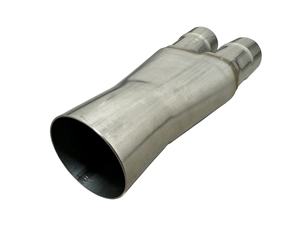 Universal Y-Pipe | (2.5" Inlets/3" Outlet) Stainless - Image 2