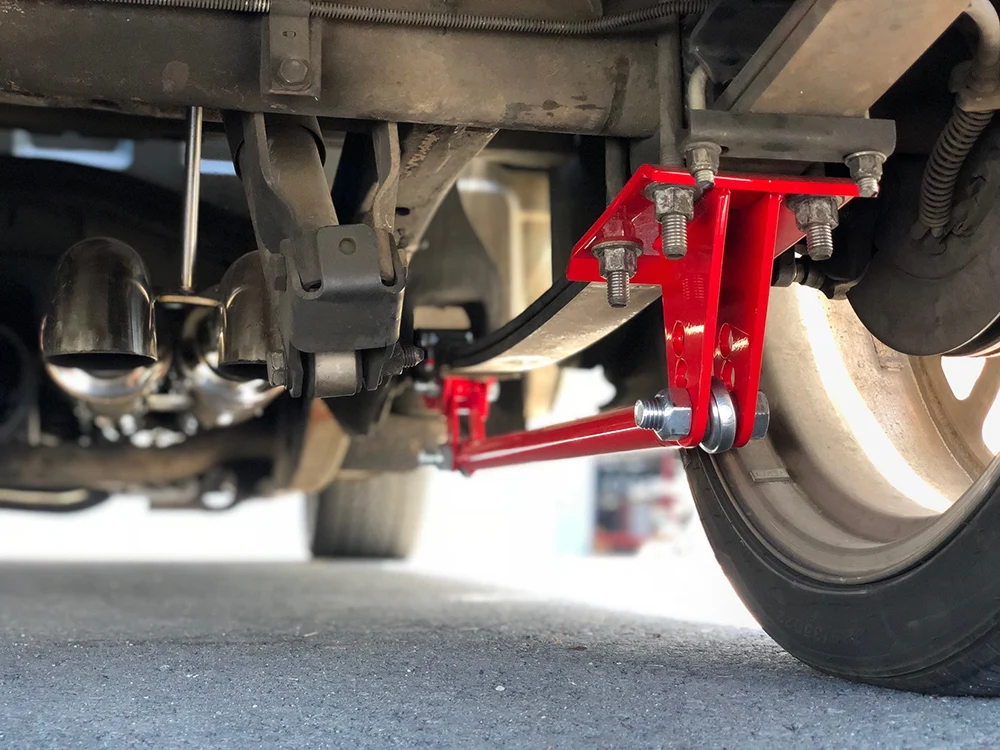 Silverado & Sierra Traction Bars | 1988-2023 (Standard Axle Position Trucks) Red - Image 3