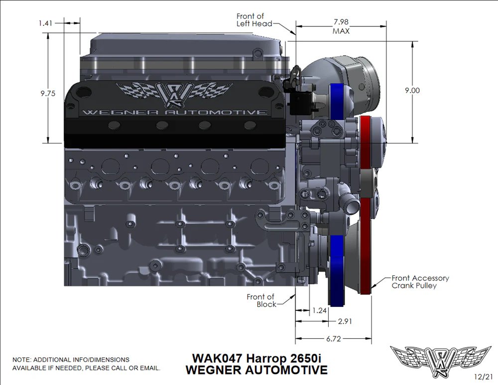 Wegner Automotive LSX Harrop 2650I Drive Kit | Corvette (Y-Body) Offset - Image 6