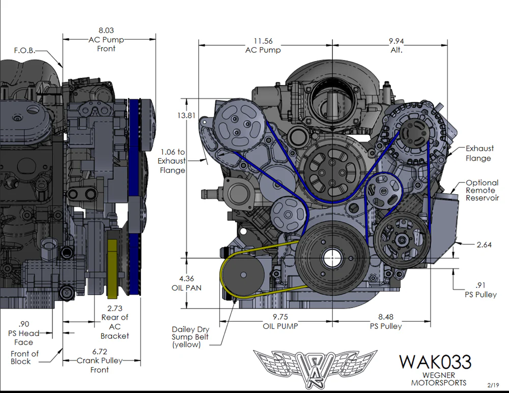 Wegner Automotive LSX N/A Drive Kit | Coil Pack Igntion (AC/ALT/PS) - Image 7